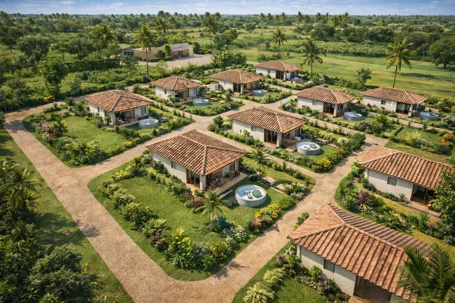 Propuesta ilustrativa de casas campestres. La vivienda no está incluida en el lote.