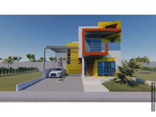 Render de la portería de Cangrejo Azul.