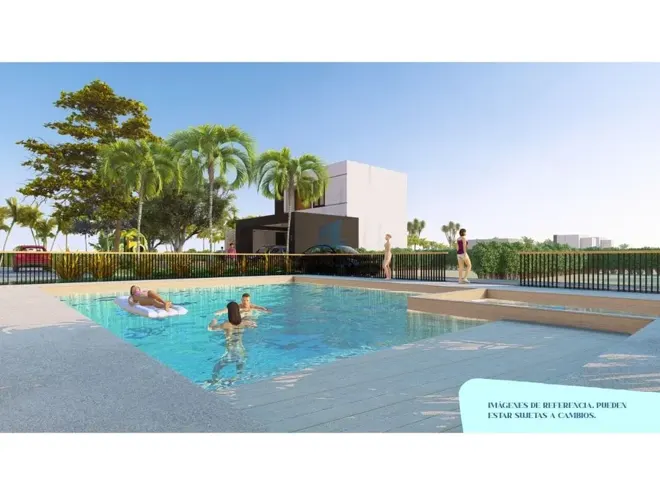 Render de la piscina de Corales del Viento.