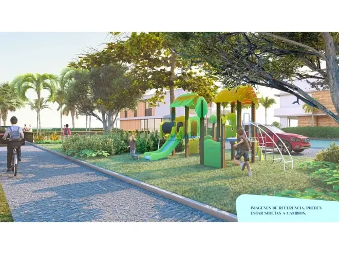 Render de la zona infantil de Corales del Viento.