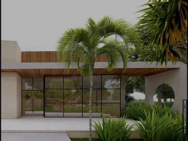 Render de la portería del proyecto en Rincón del Mar.