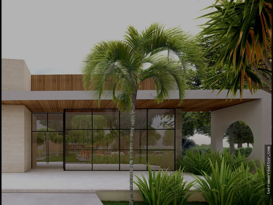 Render de la portería del proyecto en Rincón del Mar.