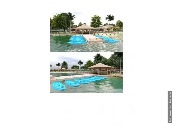 Renders de las piscinas y zona infantil del proyecto en Rincón del Mar.