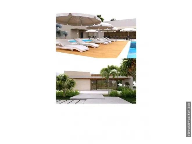 Renders del club de playa del proyecto en Rincón del Mar.
